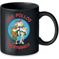 Blondie & Brownie Tasse Hermanos Patch Stick Los Polos Fring Walter in Schwarz und Weiß, Keramik, Spühlmaschinenfest
