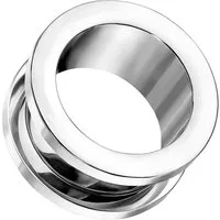 Taffstyle Plug Flesh Ohr Tunnel Piercing aus Titan G23 mit Schraubverschluss 3mm, Ohrpiercing Ohr Ear Flesh Tunnel Plug Piercing