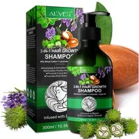 ALIVER Haarpflege-Set Shampoo Conditioner Haaröl mit Biotin Rizinus Lavendel Argan Öl