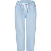 By Louise Pyjamahose Lace Luxury (1-tlg., 1-teilig) Damen Schlafhose Pyjamahose Caprihose Baumwolle