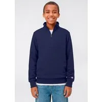 Champion Sweatshirt ICONS Terry Half zip sweatshirt with small C logo mit halbem Reißverschluss, hoch geschlossener Ausschnitt