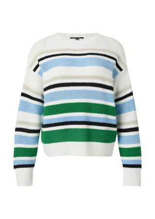 comma - Strickpullover weiß - Gr. - S