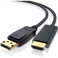 Primewire DisplayPort auf HDMI Konverterkabel Adapterkabel 4K 3840 x 2160 - 2m Audio- & Video-Kabel, DisplayPort, HDMI Typ A, DP 1.4 (200 cm), zur Verbindung von PCs/Notebooks mit Monitoren und Projektoren, UHD