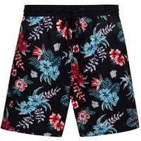 KingKerosin Sweatshorts Hibiscus mit tropischem Allover-Print