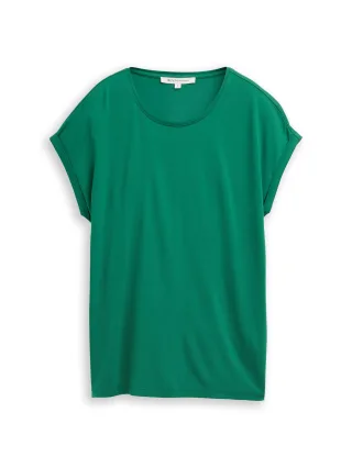 Denim Tom Tailor - Loose Fit T-Shirt luscious pine green - Gr. - M