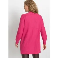 bonprix Longstrickjacke lockere Passform, mit Strickmuster, casual Stil