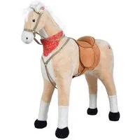 Pink Papaya Stehpferd Spielpferd für Kinder zum Reiten 105 cm, Pferd zum Reiten für Kinder