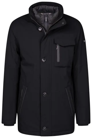 Bugatti Herren Jacke mit einrollbarer Kapuze