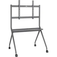 Maclean TV-Ständer MC-977 Mobiler TV-Ständer mit Ablage 50–86", (bis 86,00 Zoll, VESA 200x200 bis 800x600 mm, 120 kg, Ablage, Rollen)