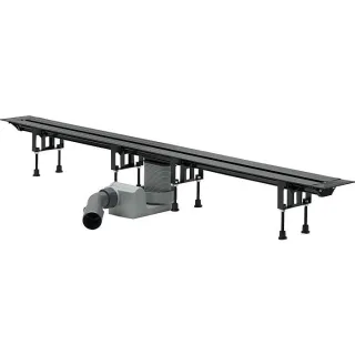 Viega Duschrinne Grundkörper Advantix 686277 300-1200mm, stufenlos ablängbar, 95mm, 4965.10