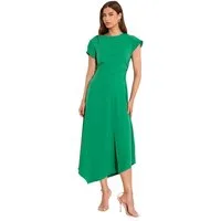 LIPSY Midikleid Lipsy gerüschtes Midikleid mit Schlitz, Regular (1-tlg)