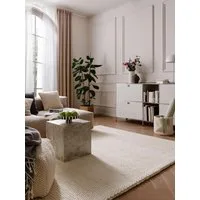 benuta Wollteppich Beads, rechteckig, Höhe: 11 mm, Teppich Wohnzimmer, Schlafzimmer, Esszimmer, Flur, Kunstfaser, Cozy