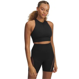 Under Armour - "Meridian" Sport-BH für Damen, Mit vorderem Reißverschluss (Schwarz)