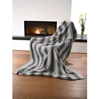 Wohndecke Lupo, MESANA, aus hochwertigem Fellimitat, Kuscheldecke, 150x200 cm