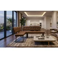 B&D home Eckbank AKA (2-St), beidseitig montierbar, gepolstert, mit Rückenlehne, verschiedene Maße