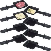 LUTEO Raclette Raclette Pfännchen 8 Stück Ersatz Raclettepfännchen Zubehör Raclette