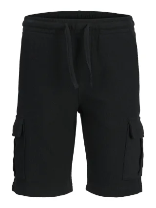 JACK&JONES - JPSTGORDON JJLOUI SWEAT SHORTS NAF JNR black - Gr. - 176