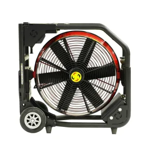 SuperVac Akku-Hochleistungslüfter mit Elektromotor , Akku:Milwaukee M18, Luftleistung nach AMCA:16.3764m³/h, Laufzeit bei Volllast:41 / 67min