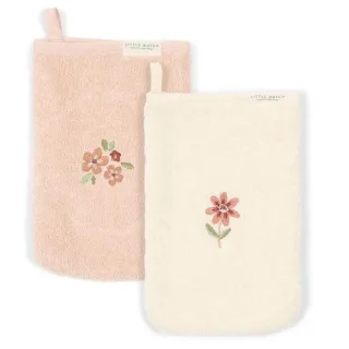 Little Dutch Waschlappen Fairy Garden 2er Set - Rosa