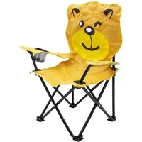 Spetebo Campingstuhl Kinder Campingstuhl mit Getränkehalter (Stück, 1 St), Garten Kinderstuhl faltbar mit Tragetasche