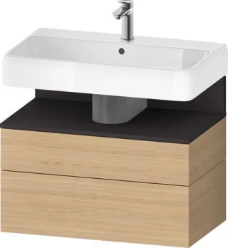 Duravit Qatego Waschtischunterbau wandhängend Natur Eiche Matt 790x470x590 mm - QA4394080300010 QA4394080300010