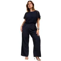 Friends Like These Jumpsuit Friends Like These Scuba-Jumpsuit + Chiffon, Curve (1-tlg)