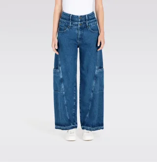 MAC - MAC JEANS - DIVA, Rigid soft denim blau - Gr. - 36/32