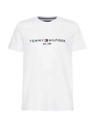 Tommy Hilfiger - Shirt mit Logoprint weiß - Gr. - XXXL