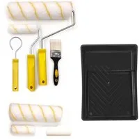 SURFOU Farbroller Set Malerset Streichen Farbwalze Bügel Mit 10-Teiliger, 23cm/10cm Rollenunterstützung und MalerwalzeLackierwalze