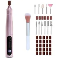 Adler Maniküre-Pediküre-Set AD 2181, elektrischer Nagelfräser, Maniküre Pediküre Set, Nagelfeile, pink