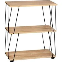 KESPER® Regal mit 3 Ablageflächen, sonoma Eiche, FSC zertifiziert, 1-tlg., Stecksystem - kein Werkzeug notwedig
