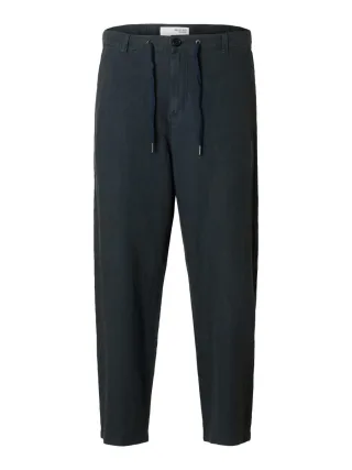 selected men - Leinenhose blau - Gr. - S