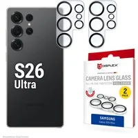 Displex Kameraschutzglas Camera Lens Glass All-In-One Protector Full Cover für Samsung Galaxy S26 Ultra, Kameraschutzfolie, Schutzfolie, Lens Protector, kratz- & stoßfest