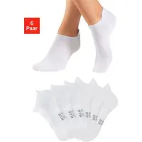 H.I.S Sportsocken Damen Herren Kurzsocken und Sneakersocken in einem Pack (Packung, 6-Paar, Gr. 35-38 bis 47-48) weicher Baumwollmix mit verstärkter Ferse und Spitze