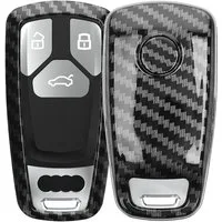 kwmobile Schlüsseltasche Autoschlüssel Hülle für Audi (1-tlg), Hardcover Schutzhülle Schlüsselhülle