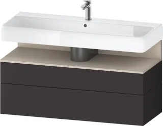 Duravit Qatego Waschtischunterbau wandhängend Graphit Supermatt 1190x470x590 mm - QA4396083800010 QA4396083800010