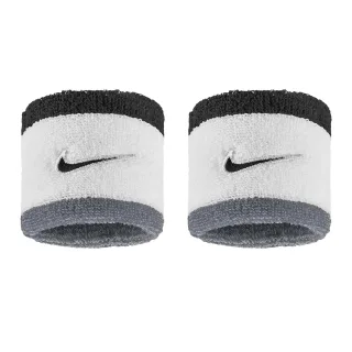 Nike - "Classic" Schweißband (2er-Pack) (Weiß/Grau/Schwarz)