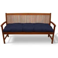 Beautissu Bankauflage Bankauflage Flair BK, ca. 100x50x10cm, Dunkelblau, Sitzkissen für Gartenbank, Bankpolster Outdoor & Hollywoodschaukel