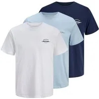 Jack & Jones Junior T-Shirt (3-tlg) JJBRANDON TEE S/S CREW NECK 3PK MP JNR