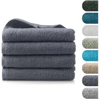 BARBONS Badetücher Duschtücher Set, Handtücher 4-tlg 70x140cm Badetuch, Handtuch, (4-St), Walkfrottee, 100% Baumwolle, saugstark, weich