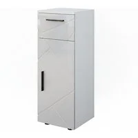 Vicco Midischrank Irma, Weiß Hochglanz, 30 x 81 cm (1-St)