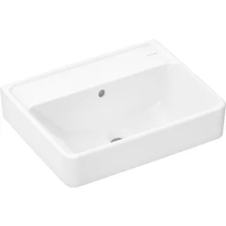hansgrohe Xanuia Q Handwaschbecken 60232450 500x390mm, ohne Hahnloch mit Überlauf, weiß