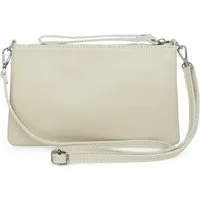 Caspar Clutch Abendtasche Kompakte Damen Leder Tasche - CLASSIC LINE - Modell No.834, leicht, elegant & unempfindlich - 100% Echtleder - Handmade in Italy