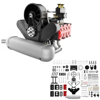 TOYAN FS-B400 14cc Four-Stroke Horizontally Opposed Four-Cylinder Nitro Engine Assembly Kit Physics Experiment Science E