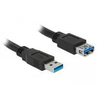 USB 3.2 Gen 1 Verlängerungskabel, USB-A Stecker > USB-A Buchse schwarz, 3 Meter, SuperSpeed