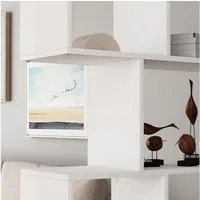 Vicco Raumteiler Aramis, Weiß/Weiß, 106 x 161.5 cm 9 Fächer, 1-tlg.