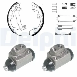 Delphi Bremsbacken vormontiert hinten Ford Focus 1 1,8