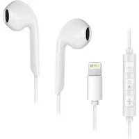 Forcell Stereo für Apple iPhone iPhone-Anschluss 8-pin Weiß In-Ear-Kopfhörer