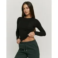 Tally Weijl Langarmshirt STSCOBELGI Baumwollmischung, Basic Longsleeve mit Rundhals-Ausschnitt