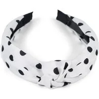styleBREAKER Haarband, 1-tlg., Haarreif gepunktet mit Knoten Rockabilly